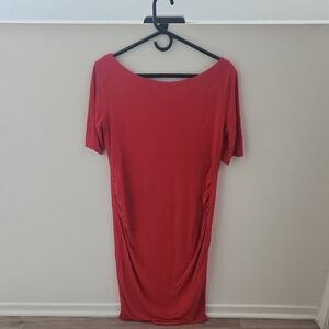 ASOS Red Maternity Midi Dress